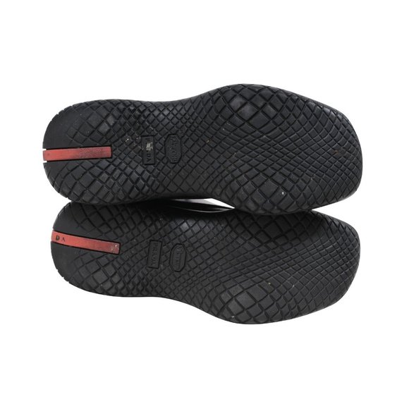 Prada Men Vintage Chunky Derby 8.5 UK7.5 Black Leather Square Toe Platform Sole - Picture 7 of 8